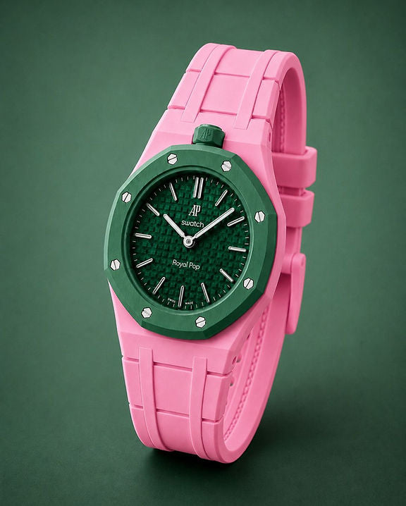 The Pink Royal pop rubber strap