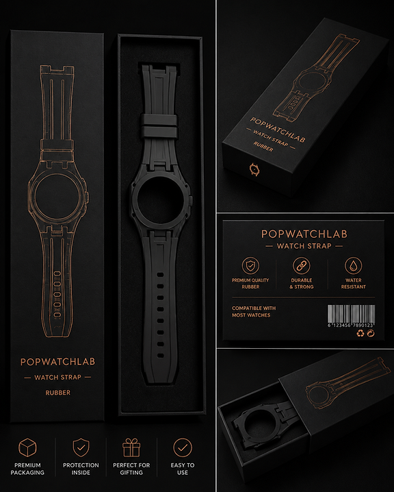 Le bracelet en caoutchouc de pop noir royal