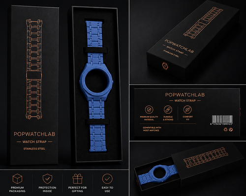 The Blue Integrated Steel Strap
