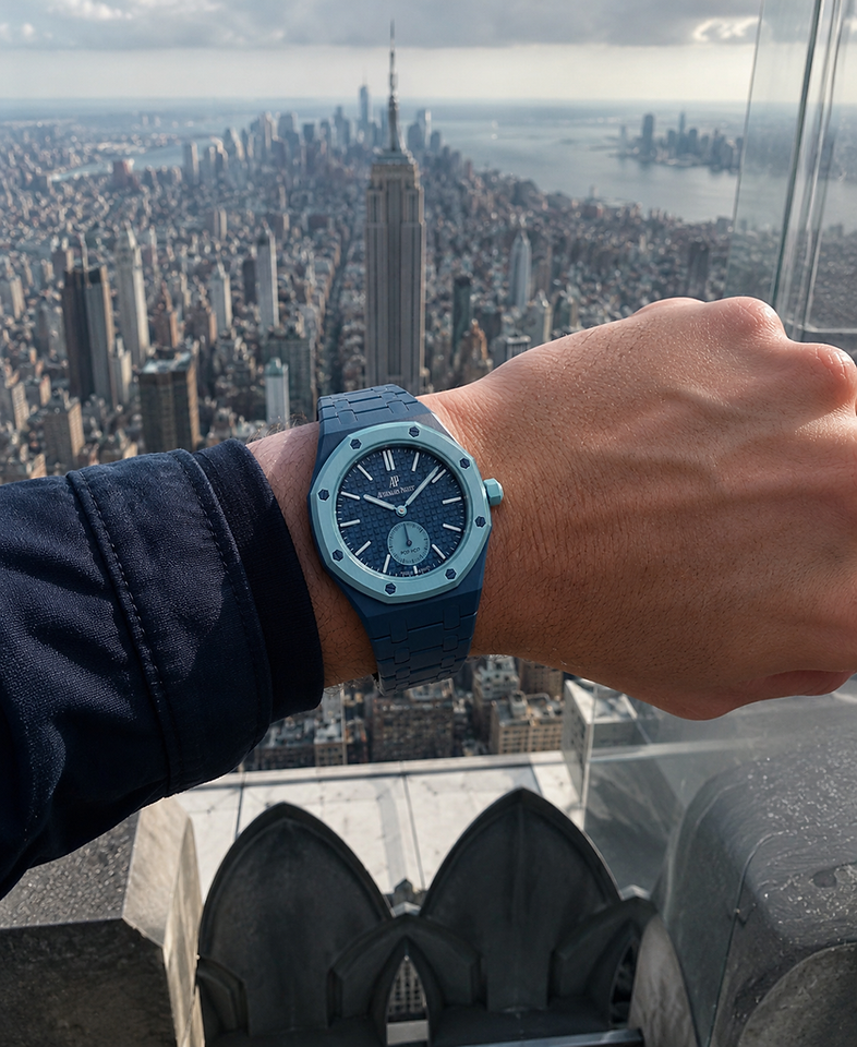 The Blue Integrated Steel Strap
