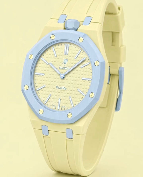 The Light Green Royal pop rubber strap