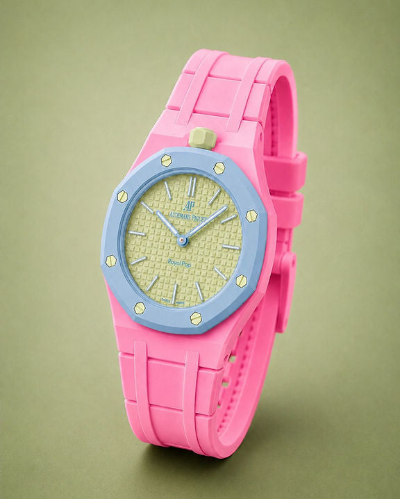The Pink Royal pop rubber strap